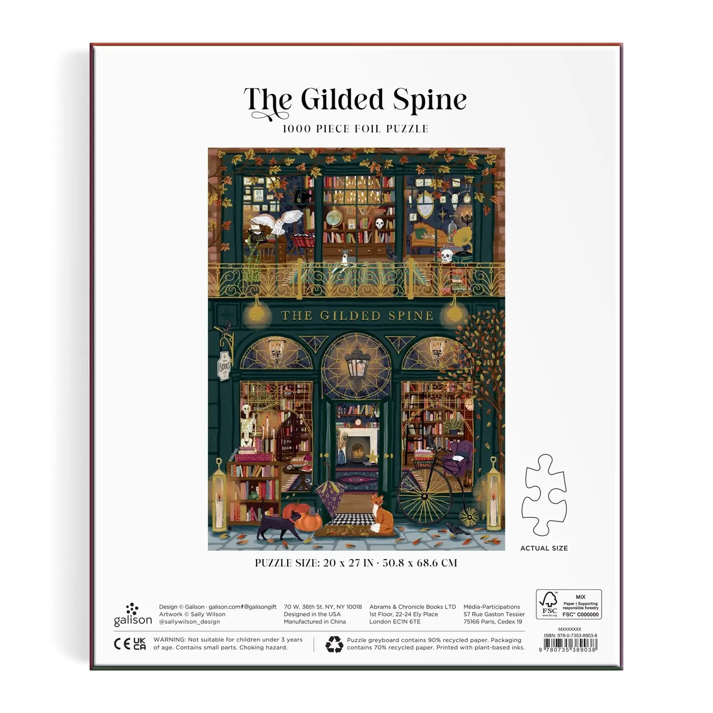 The Gilded Spine Foil Puzzle 1000pc