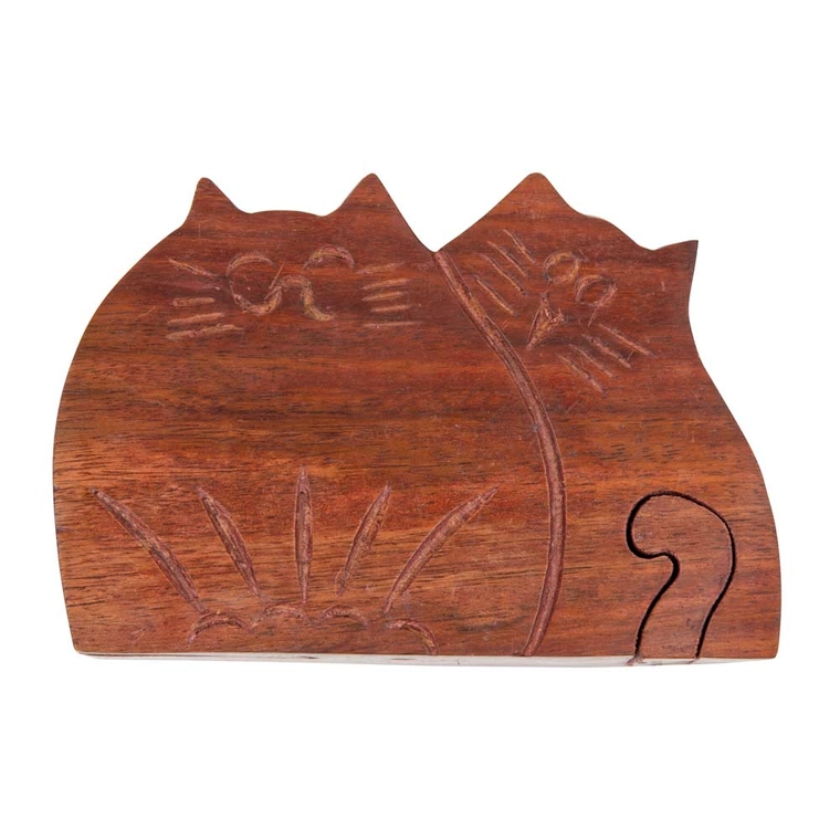 Twin Kitties Puzzle Box