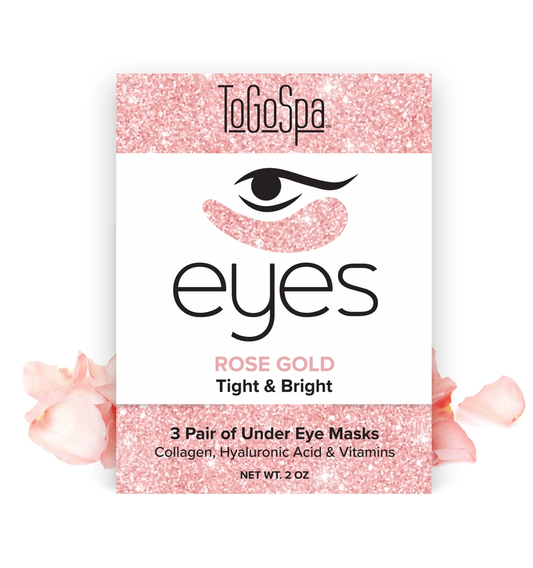 Rose Gold Eye Masks 3pk