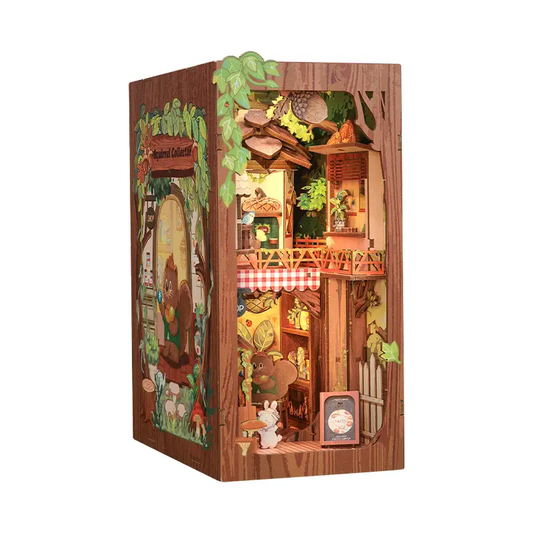 DIY Miniature Book Nook Kit: Squirrel Collector