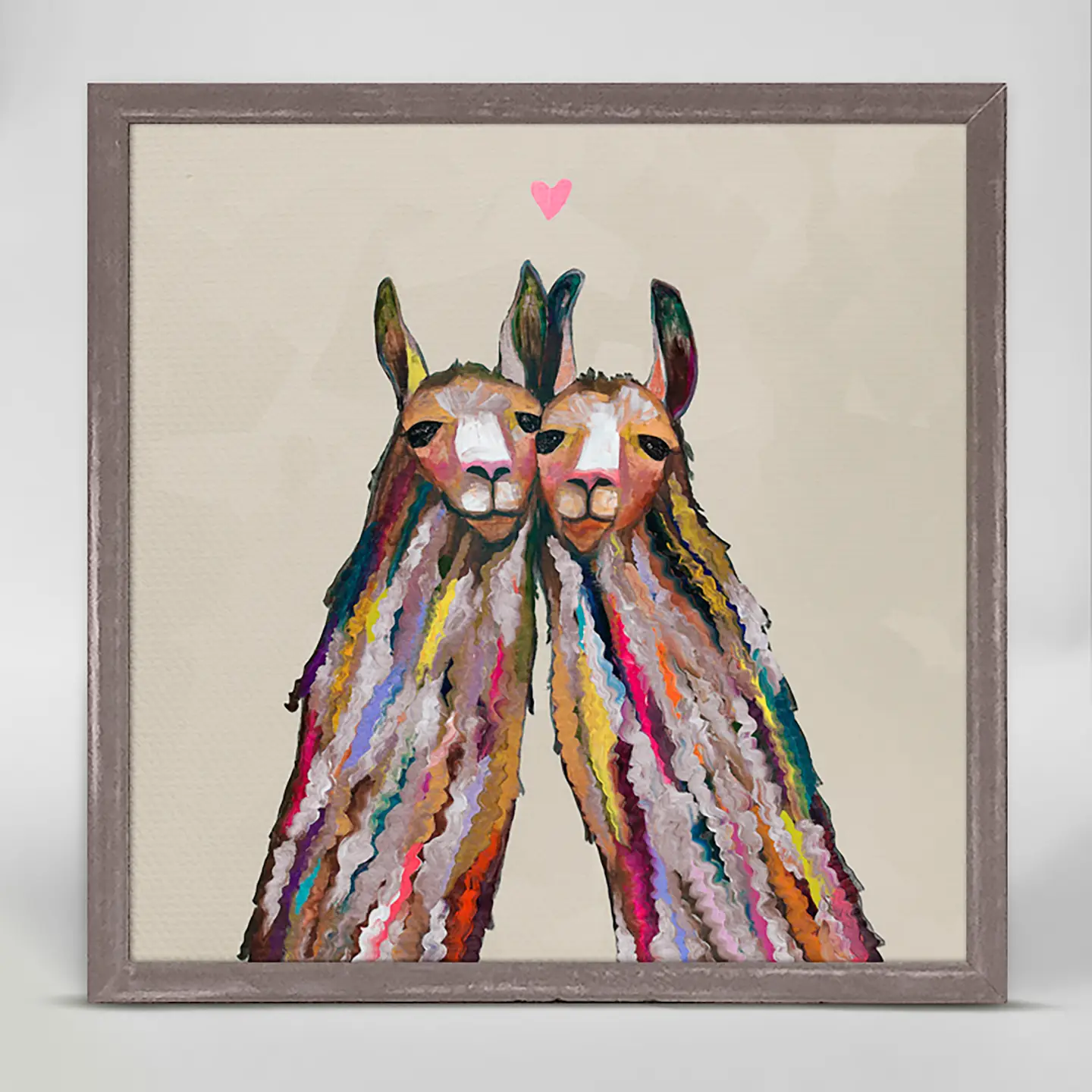 Llama Love Neutral Mini Canvas