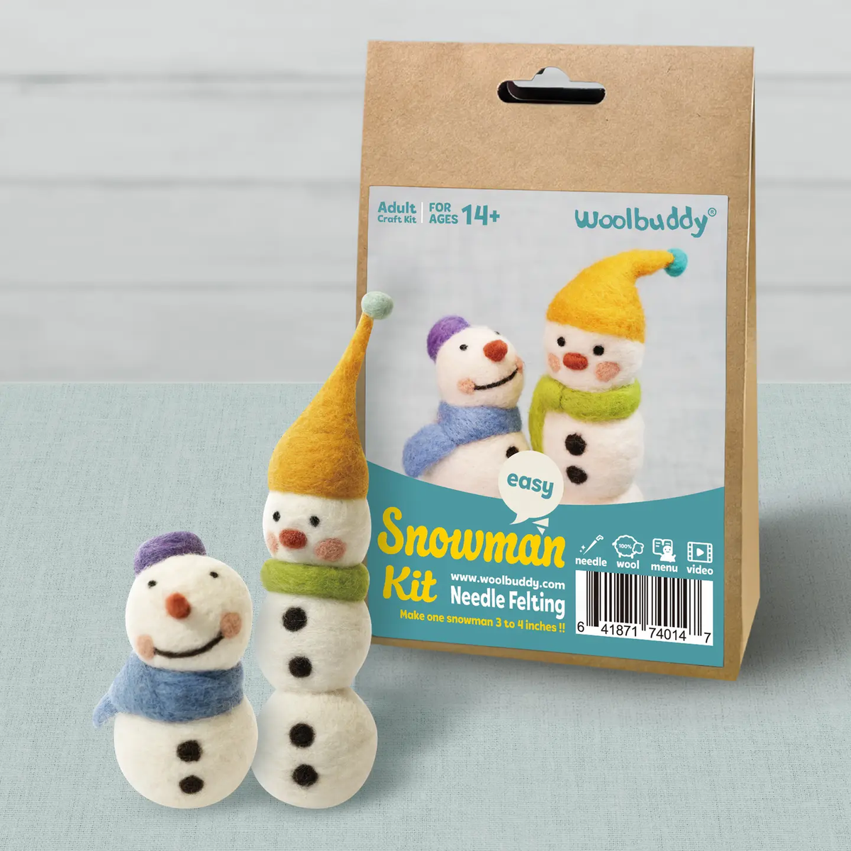 Snowman Needle Felting Kit