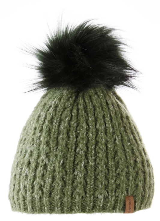 Kathryn Pom Hat Green