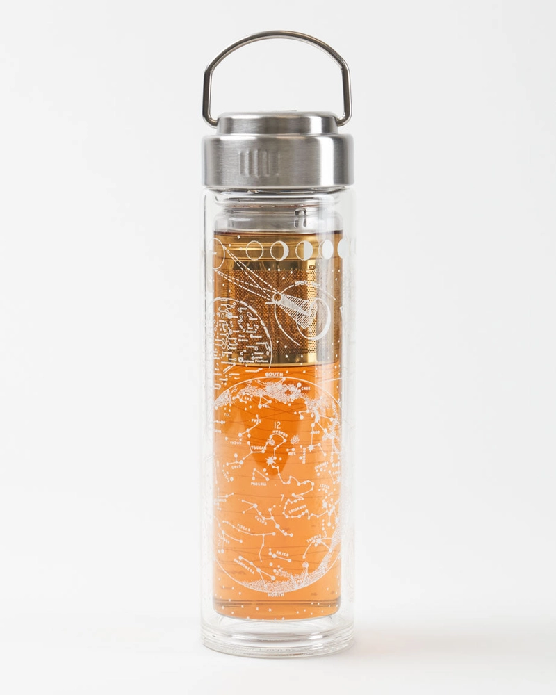 Star Chart Glass Tea Infuser Flask