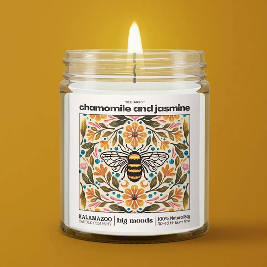 Bee Happy Chamomile + Jasmine Candle