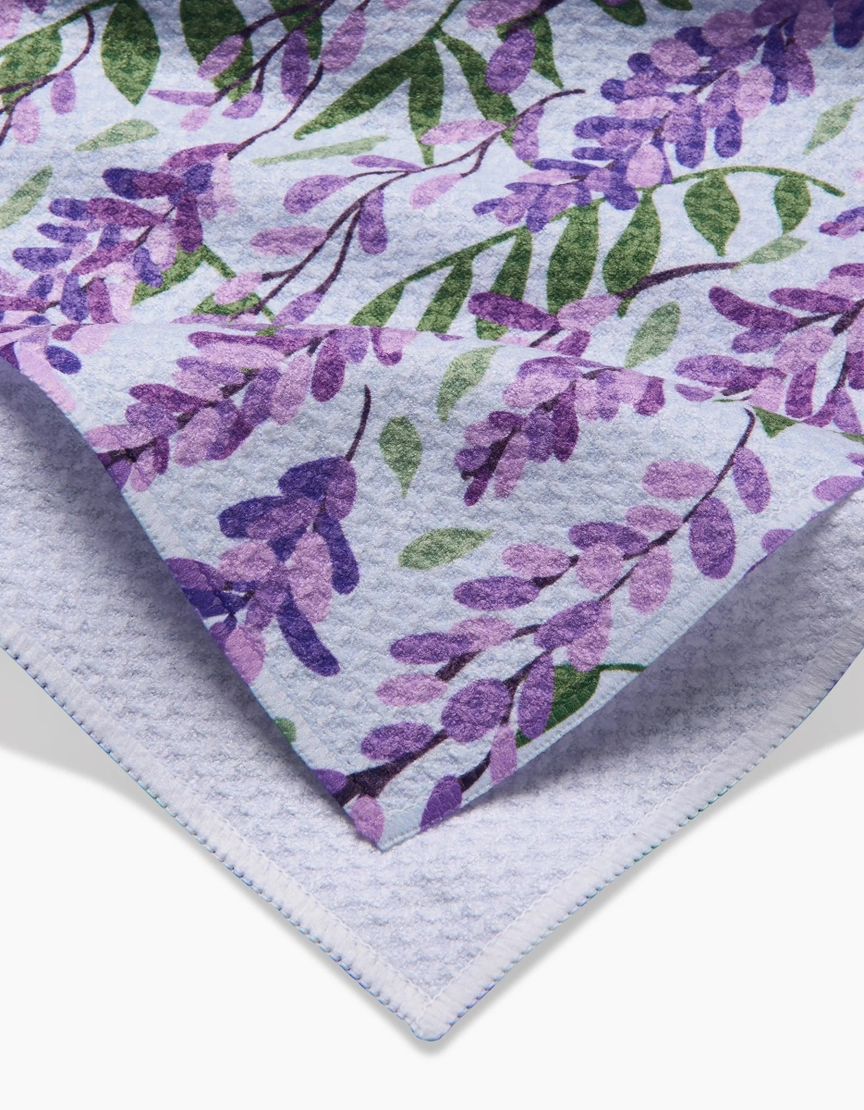 Geometry Tea Towel: Wisteria