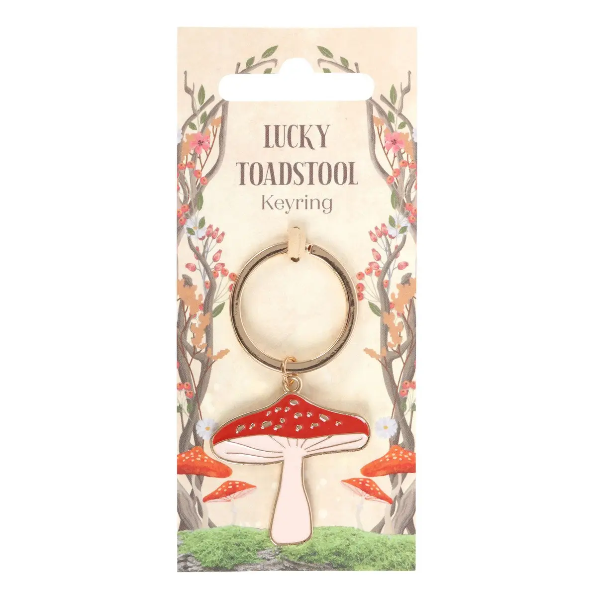 Lucky Toadstool Keyring