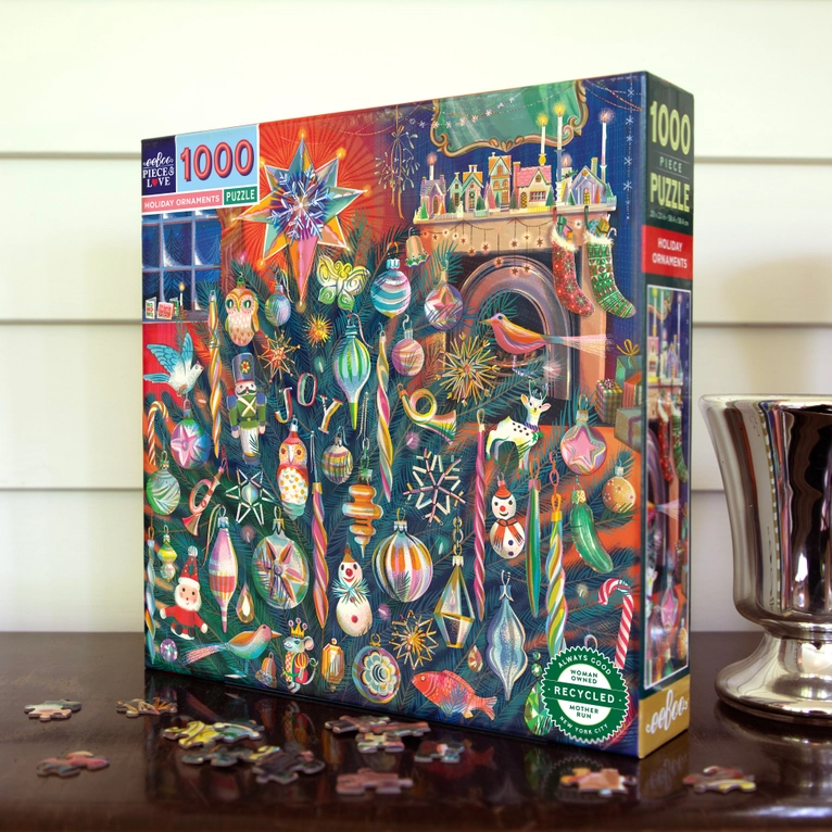 Holiday Ornaments Puzzle 1000pc