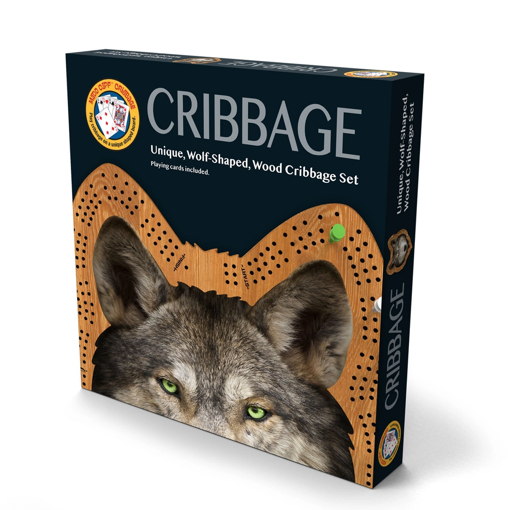 Wolf Cribbage Board