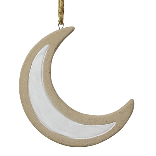 Ceramic Moon Hanging Ornament