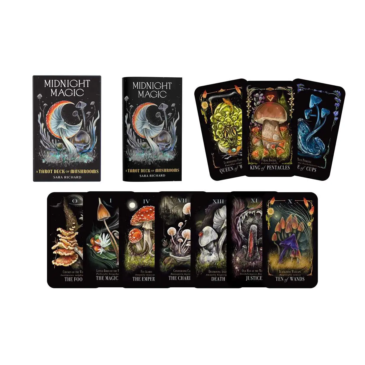 Midnight Magic Mushroom Tarot