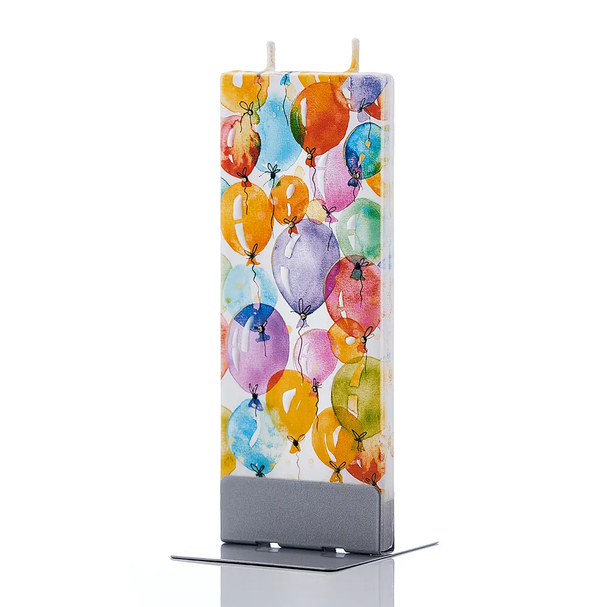 Flat Candle Colorful Birthday Balloons