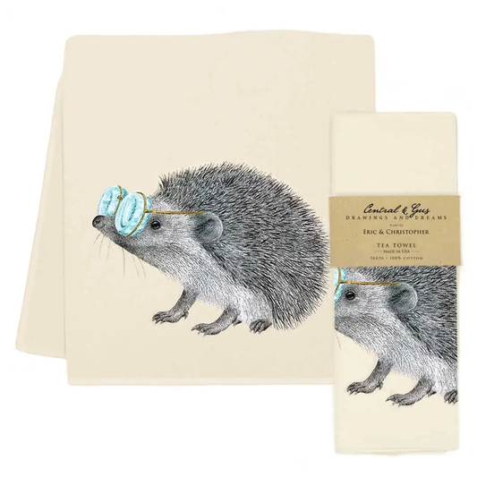 European Hedgehog Tea Towel