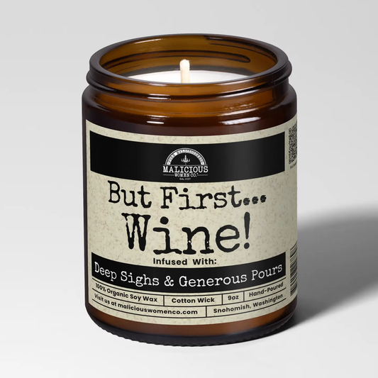 But First . . . Wine Candle