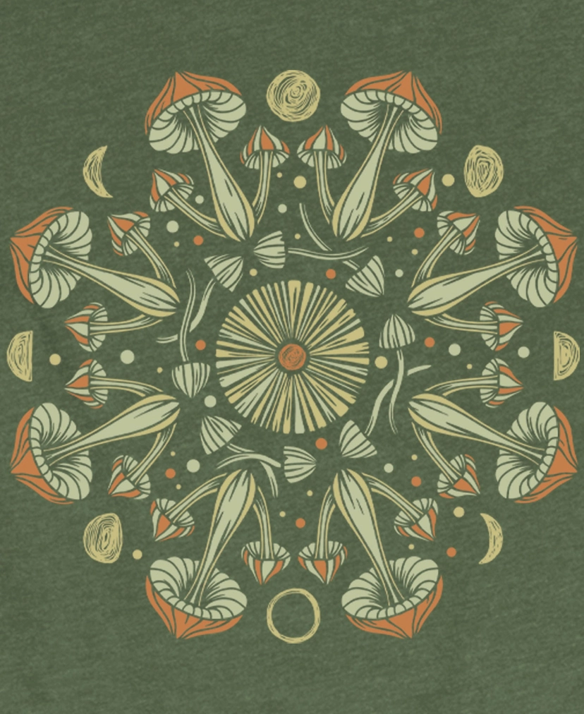 Mushroom Mandala T-Shirt