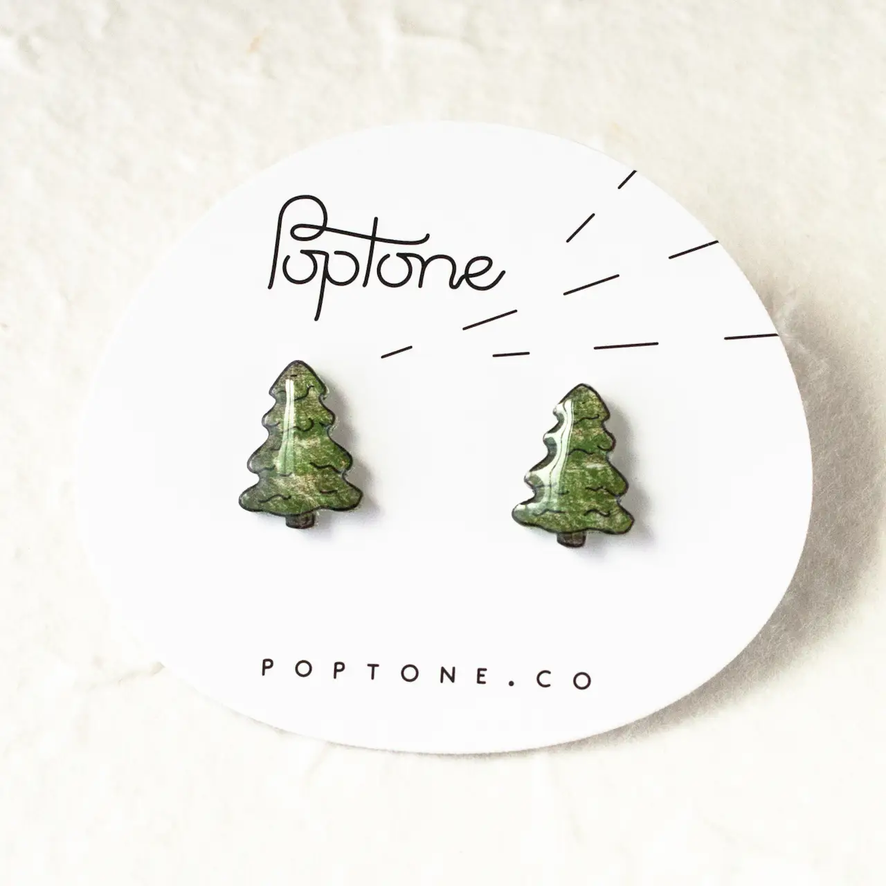 Pine Tree Stud Earrings