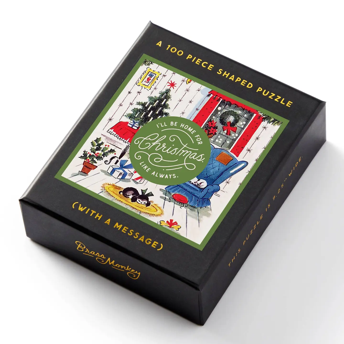 Brass Monkey Home for Christmas Mini Puzzle