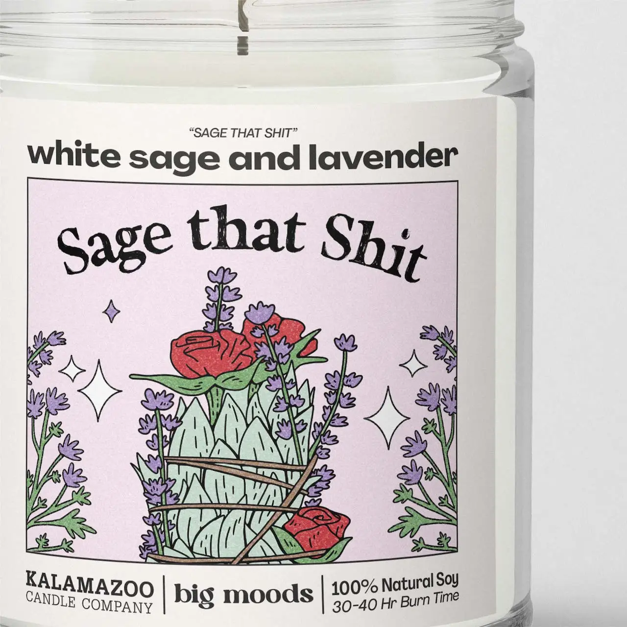 Sage That Sh*t - White Sage + Lavender Candle