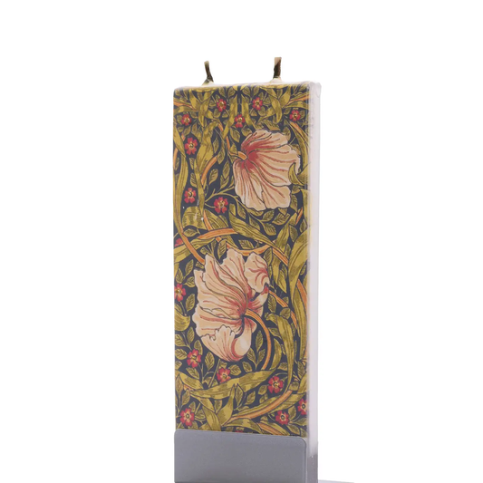 Flat Candle William Morris Pimpernal