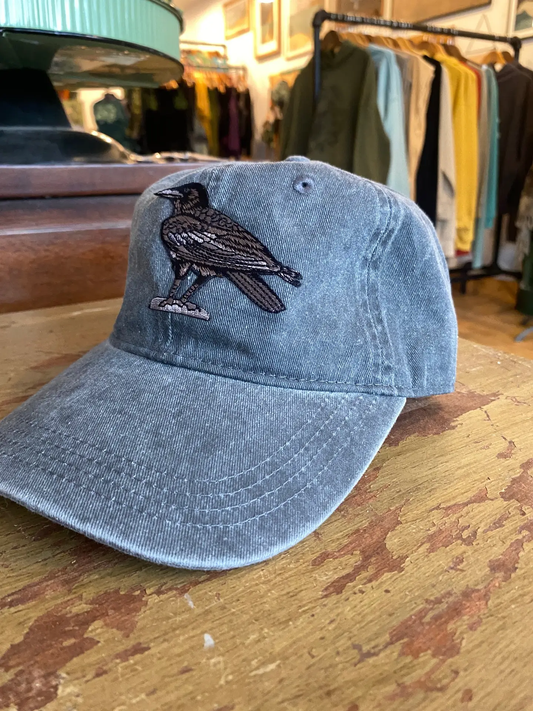 Crow Raven Embroidered Hat