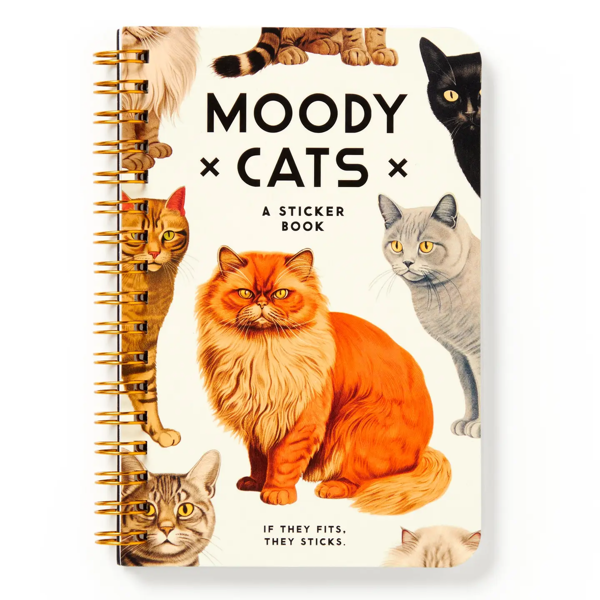 Moody Cats Sticker Book