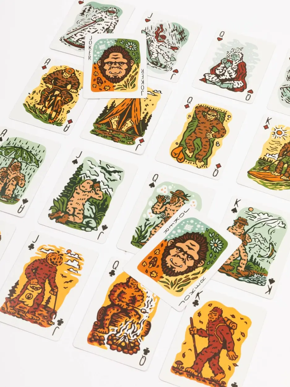 Seasons of Squatch Playing Cards