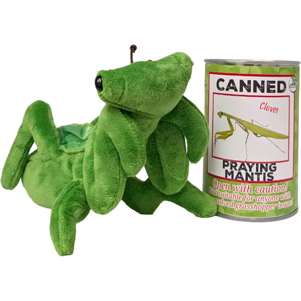 Canned Praying Mantis Stuffed Animal