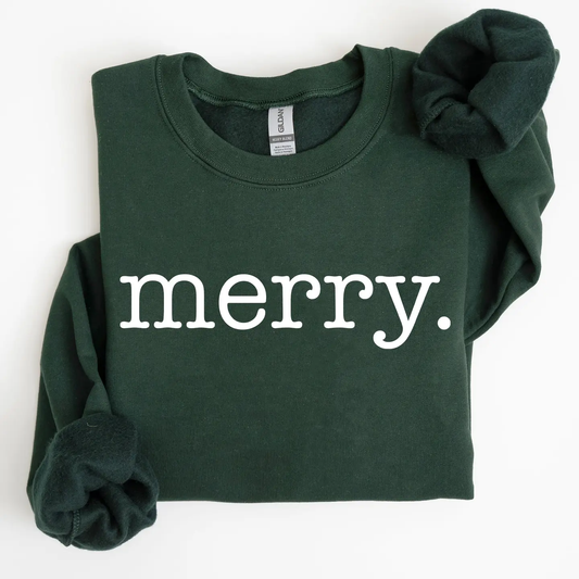 Merry. Holiday Sweatshirt