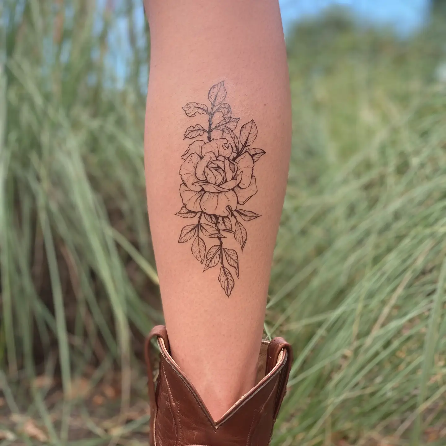 Rose Blossom Temp Tattoo