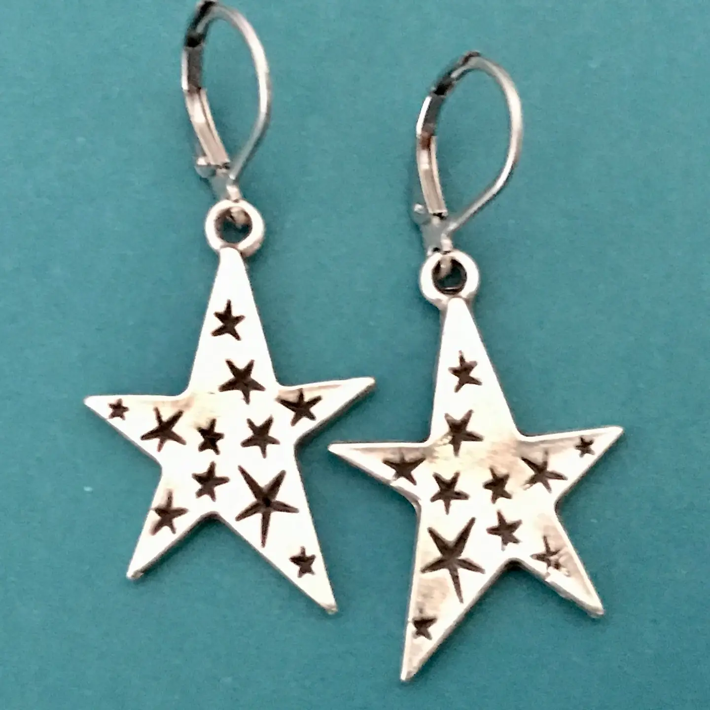 Silver Star Earrings