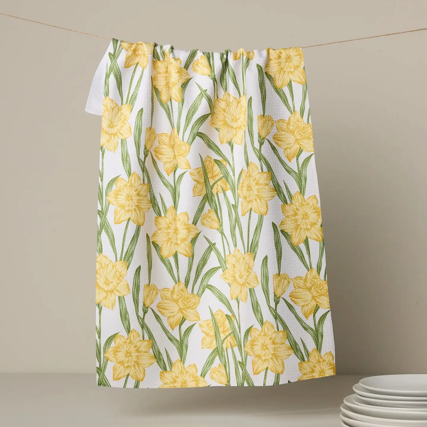 Geometry Tea Towel: Daffodil Darling