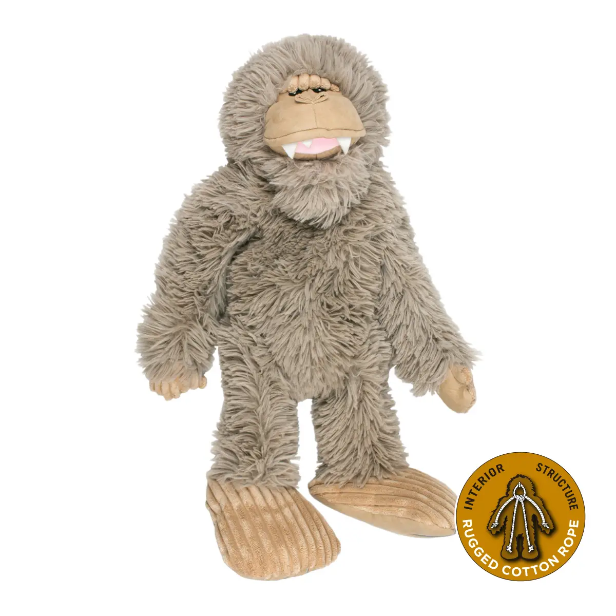 Stuffless Bigfoot with Squeaker Dog Toy 20"