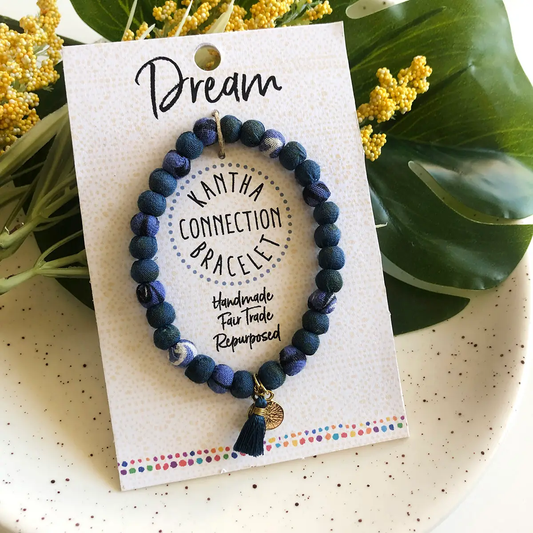 Kantha Connection Bracelet Denim