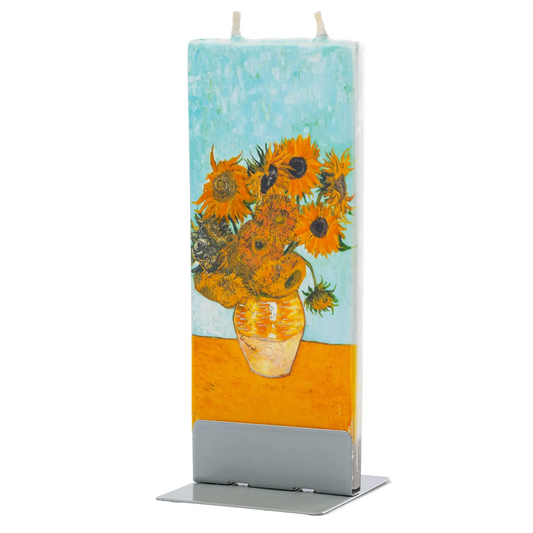 Flat Candle Van Gogh Sunflowers