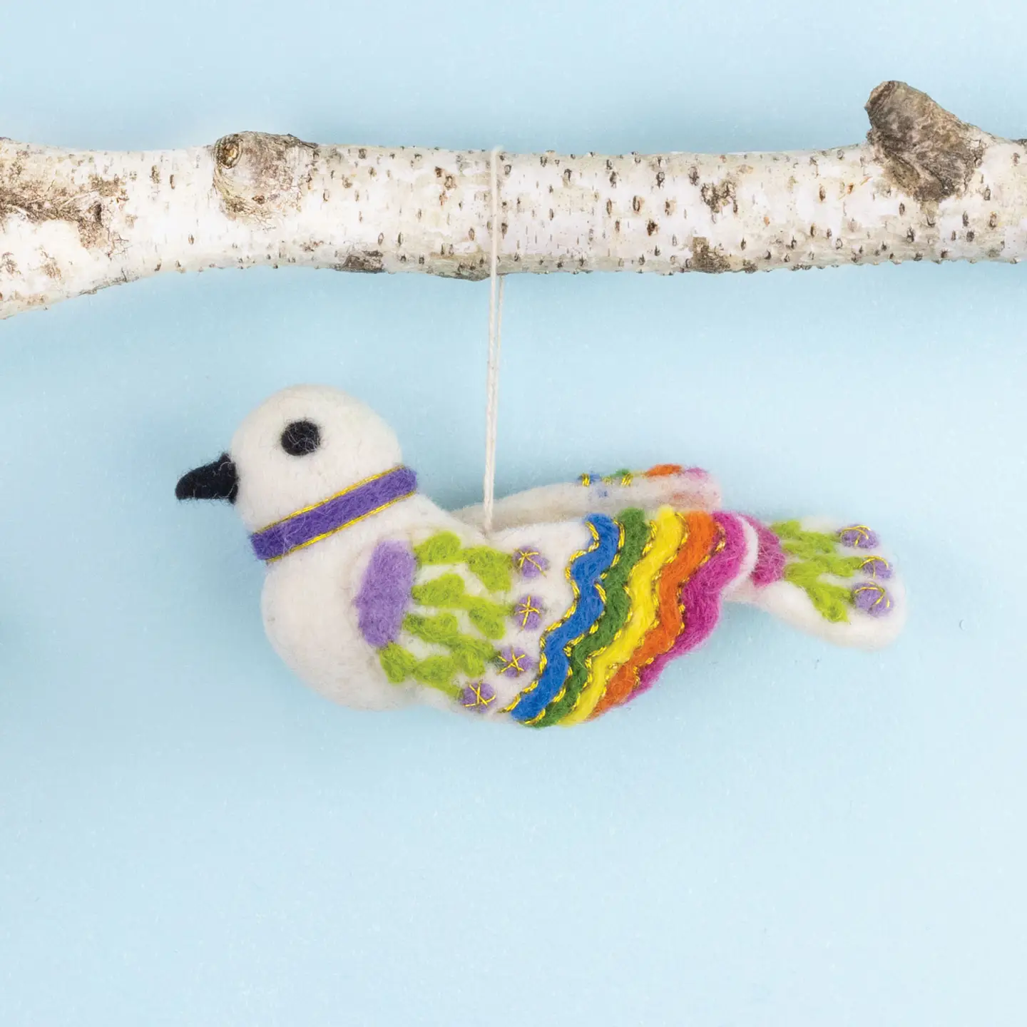 Bella Bird Felted Ornament