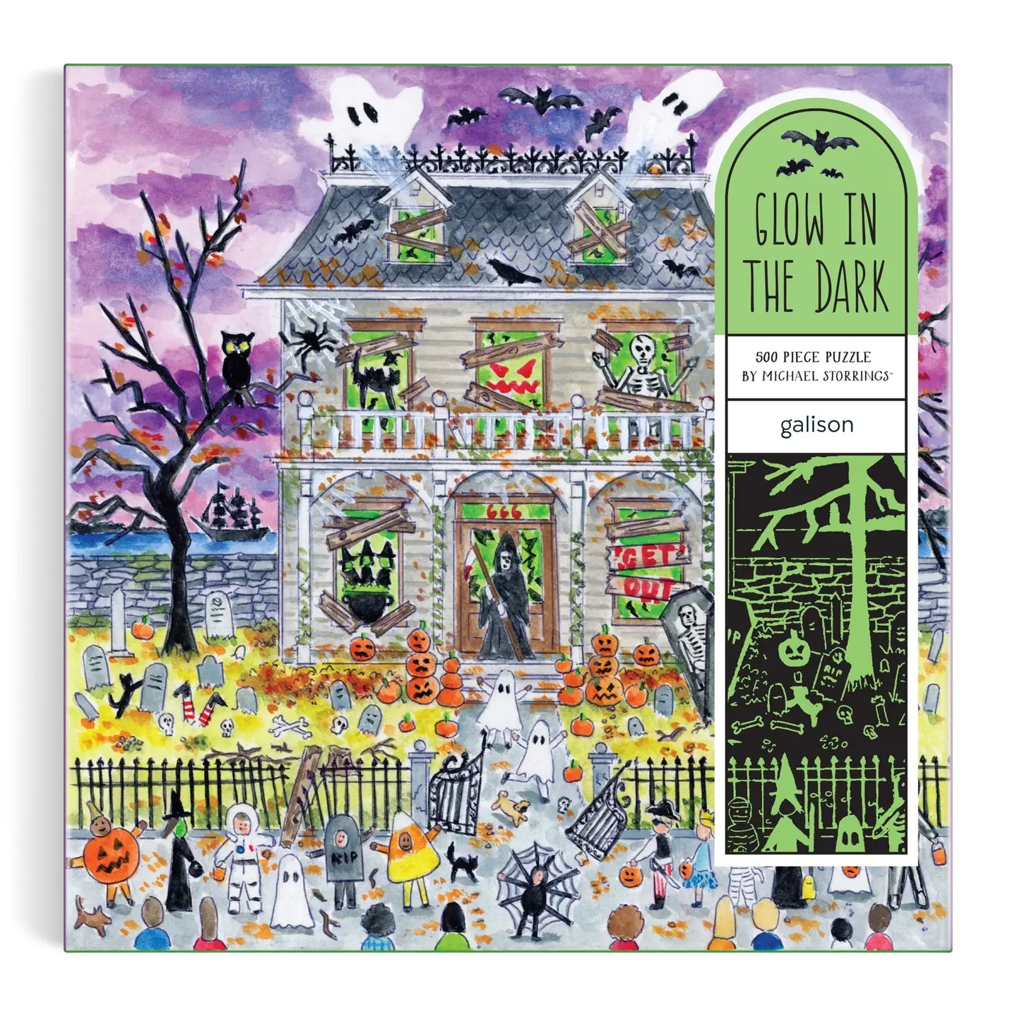 Haunted House Glow in the Dark Puzzle 500pc