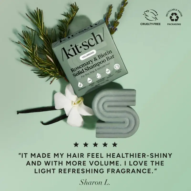 Solid Shampoo Bar: Rosemary & Biotin