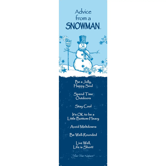 Bookmark Advice from a Snowman