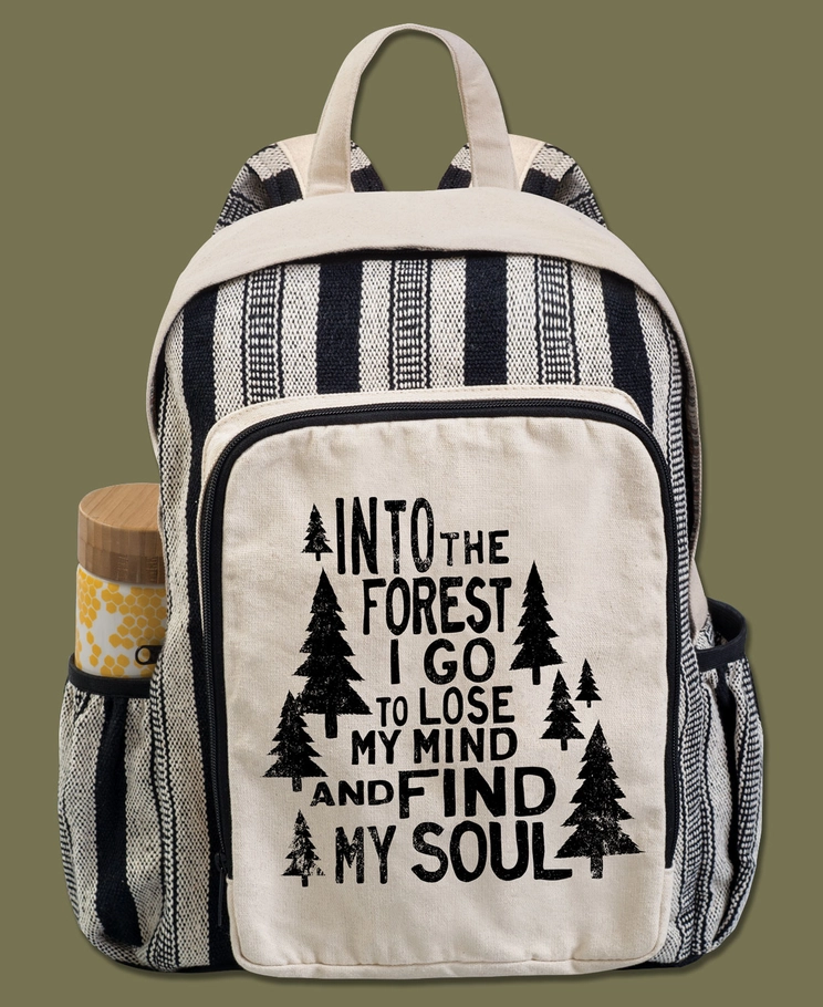 Into the Forest Canvas Backpack