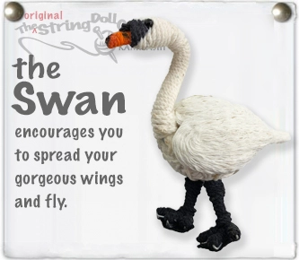 The Swan String Doll Keychain