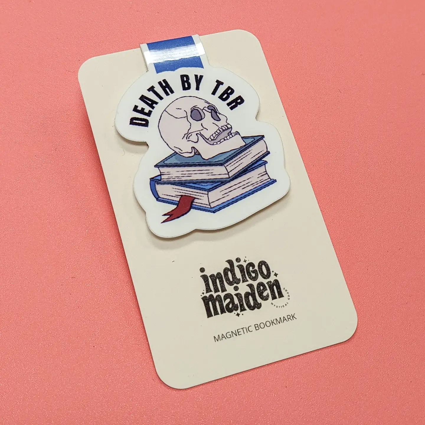 Magnetic Bookmark Death By TBR – Weeds