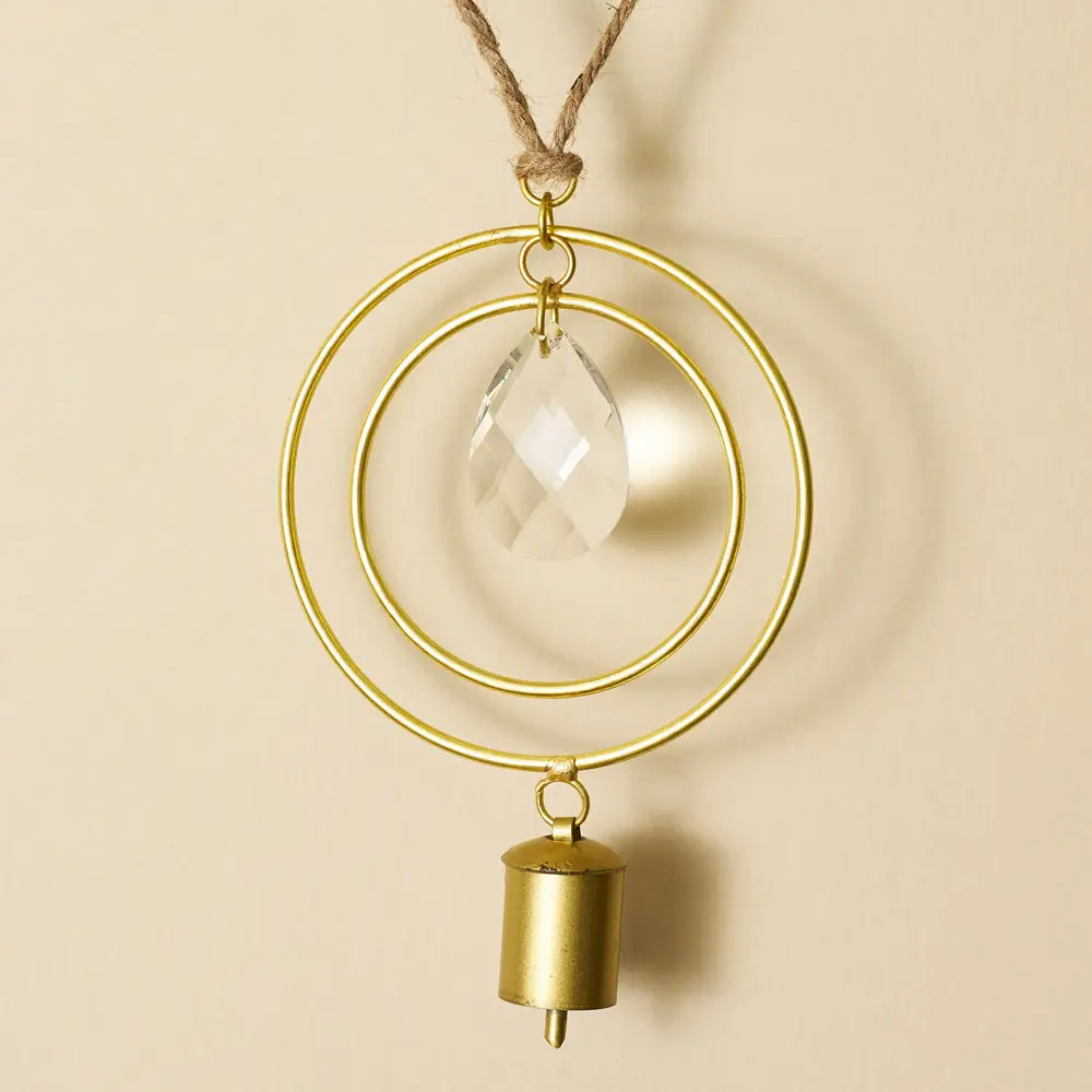 Suyra Two Circle Crystal Suncatcher Chime