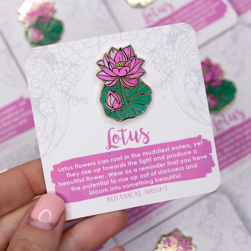 Lotus Enamel Pin