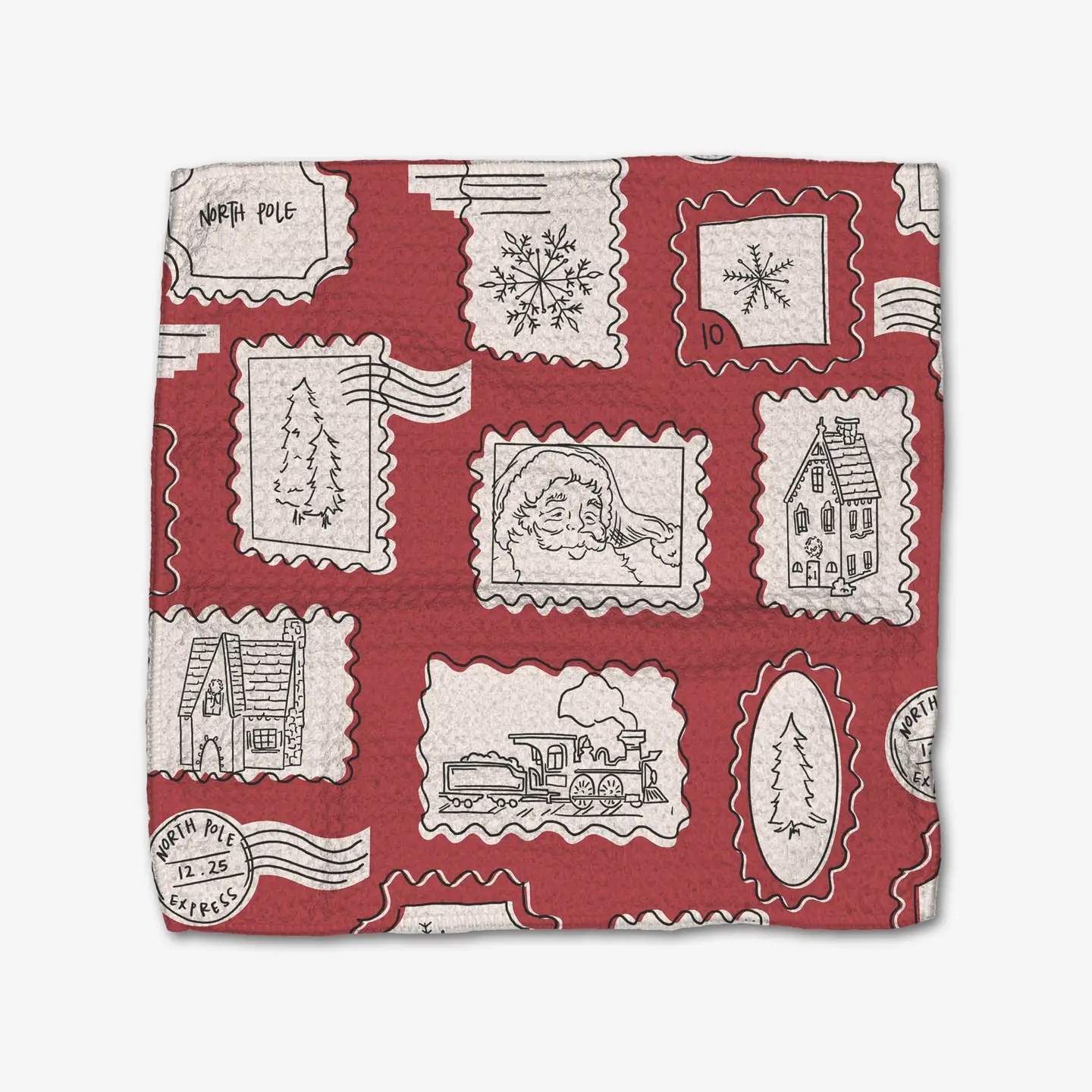 Geometry Dishcloth Pack: Christmas Santa