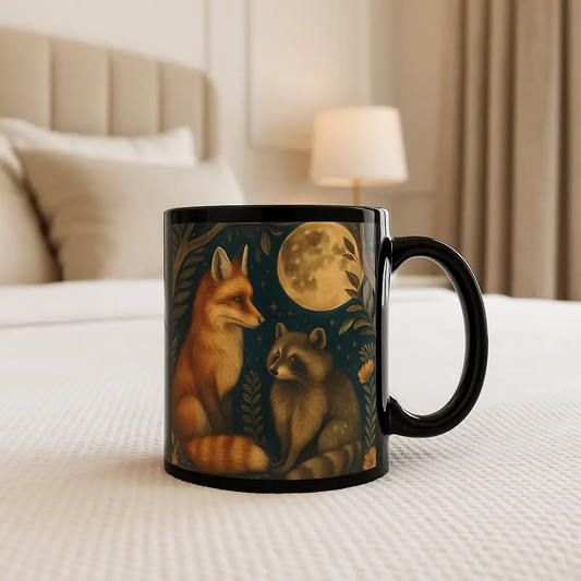 Woodland Fox & Raccoon Mug