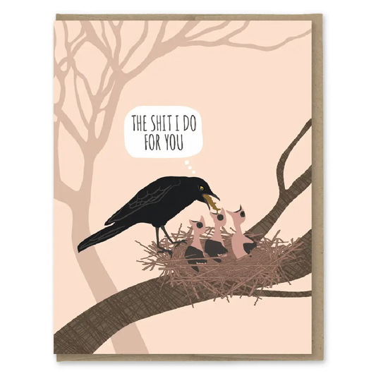 Bird Puke Mother's Day Card