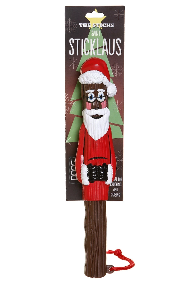 Sticklaus Santa Doog Stick Fetch Toy