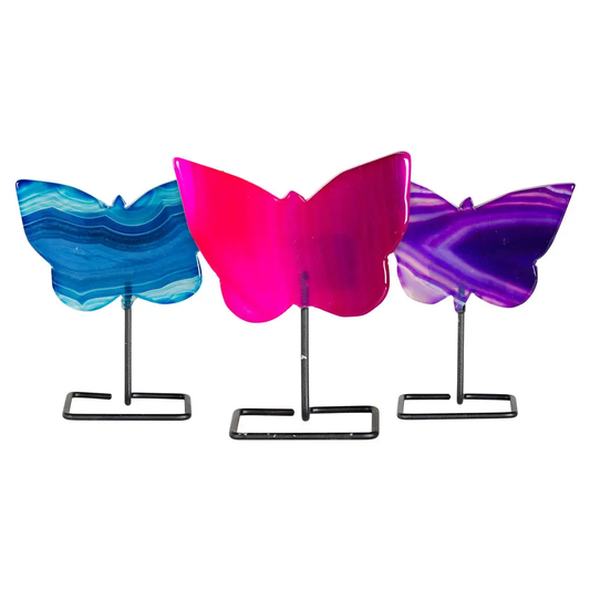 Agate Butterfly on Stand
