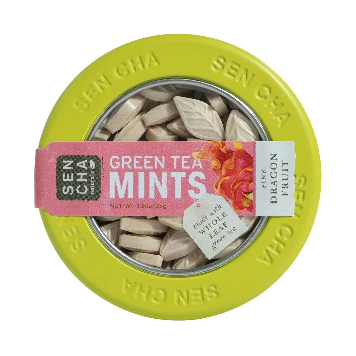 Green Tea Mints Canister Dragonfruit