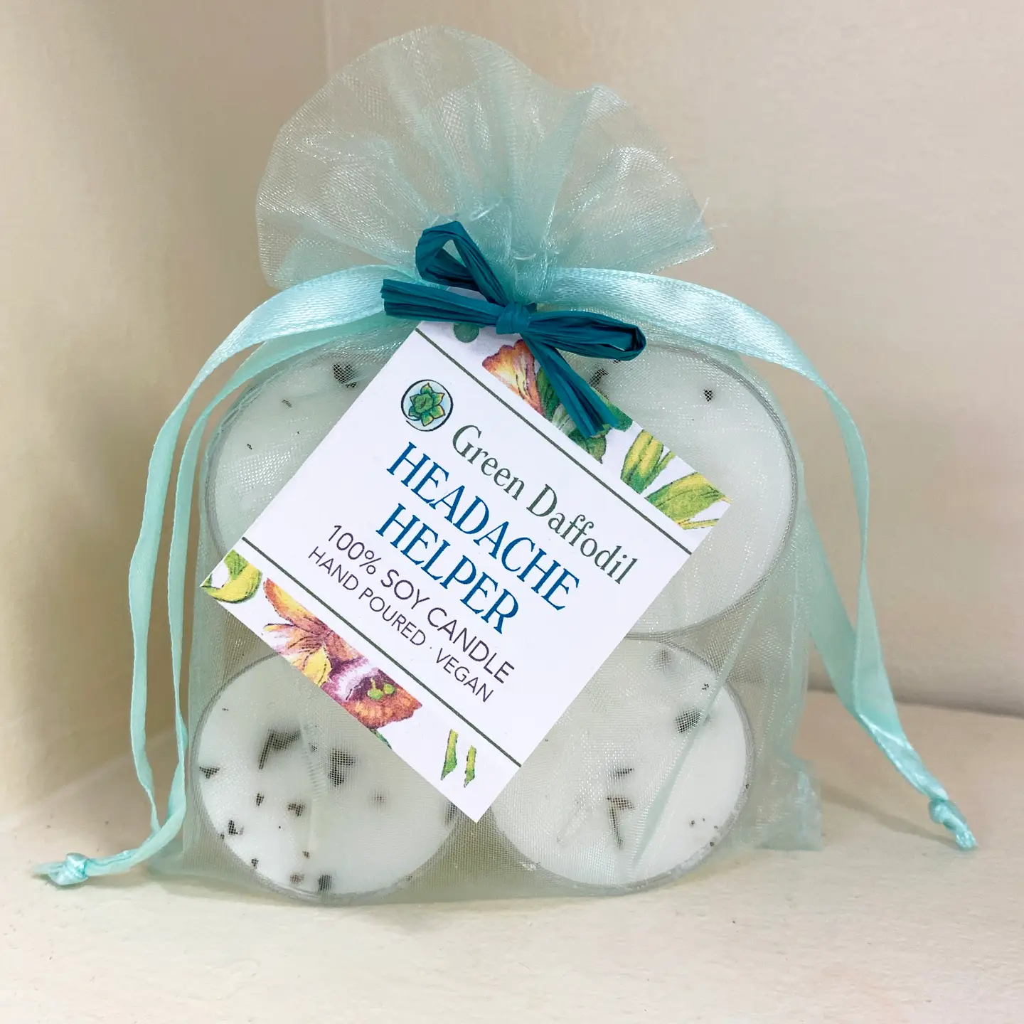 Headache Helper Soy Tealight Candle 4pk